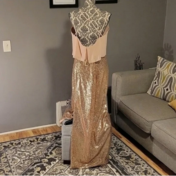 Jasmine Two Piece Sequined Dress - Picture 3 of 8